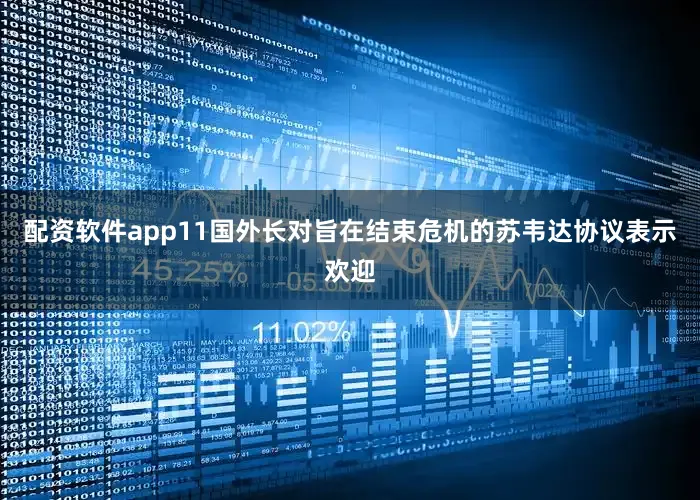 配资软件app11国外长对旨在结束危机的苏韦达协议表示欢迎